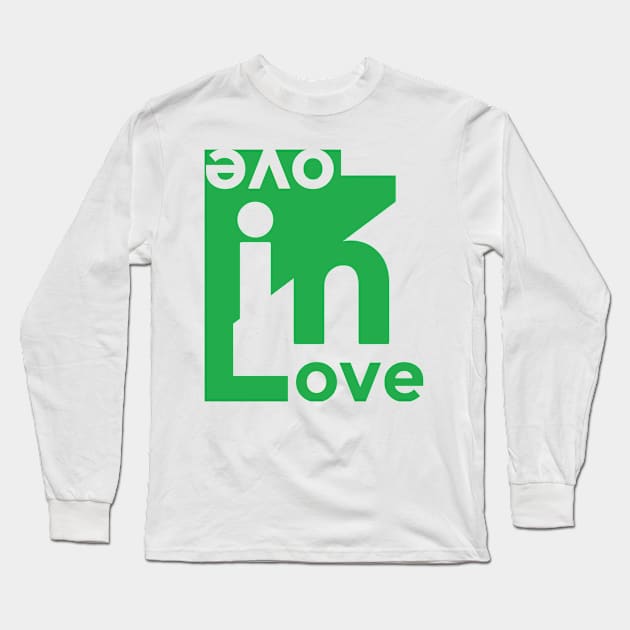 Love in Love - Couple - Green - for woman - Octerson Long Sleeve T-Shirt by octerson